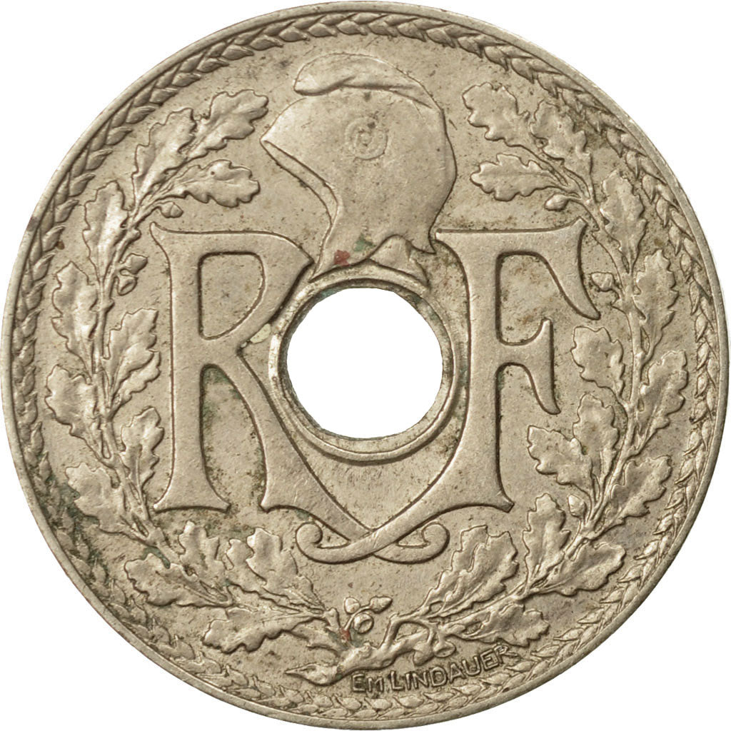 Münze, Frankreich, Lindauer, 25 Centimes, 1939, S+, Nickel-Bronze, KM:867b