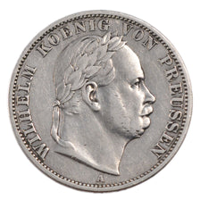 GERMAN STATES, Thaler, 1866, Berlin, KM #497, VF(30-35), Silver, 18.30