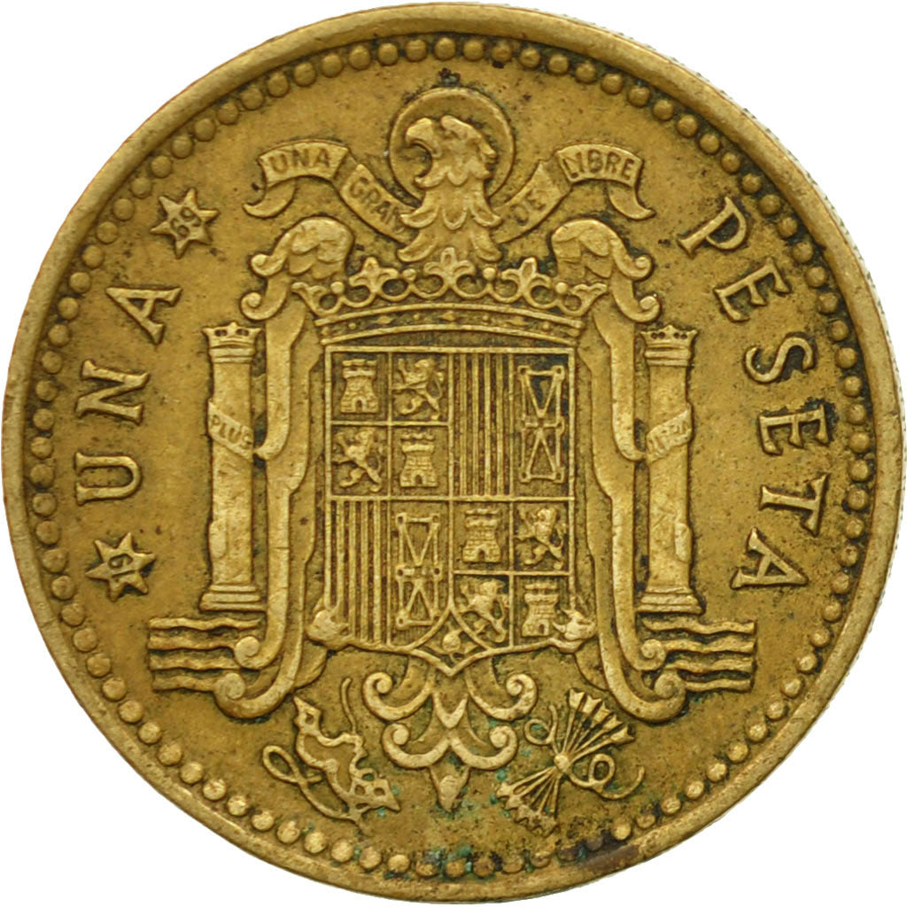 Coin, Spain, Francisco Franco, caudillo, Peseta, 1969, VF(30-35)