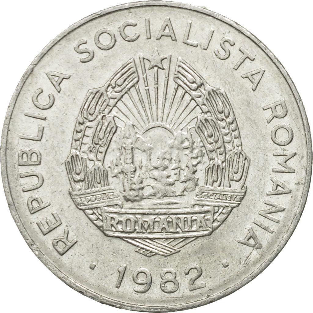 Monnaie, Roumanie, 25 Bani, 1982, TB+, Aluminium, KM:94a