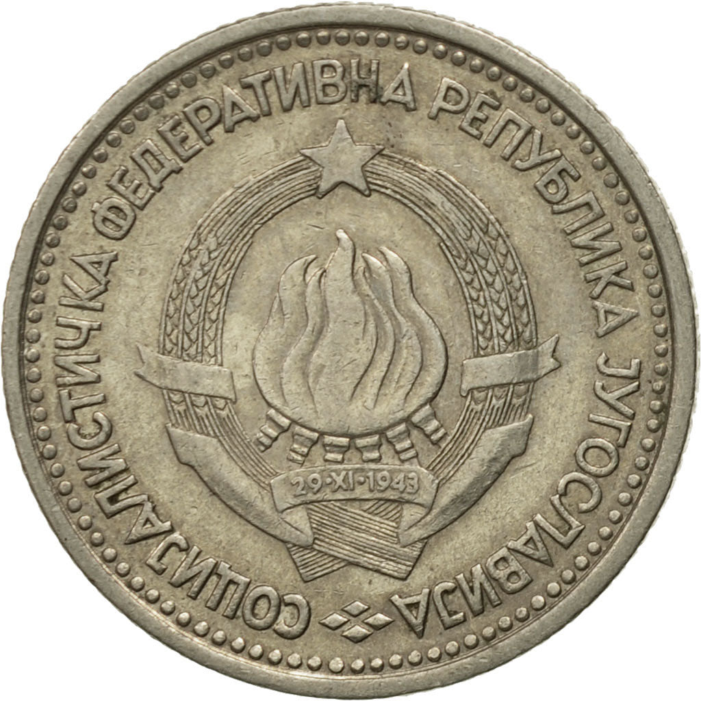 Munten, Joegoslaviëe, Dinar, 1965, FR+, Copper-nickel, KM:47