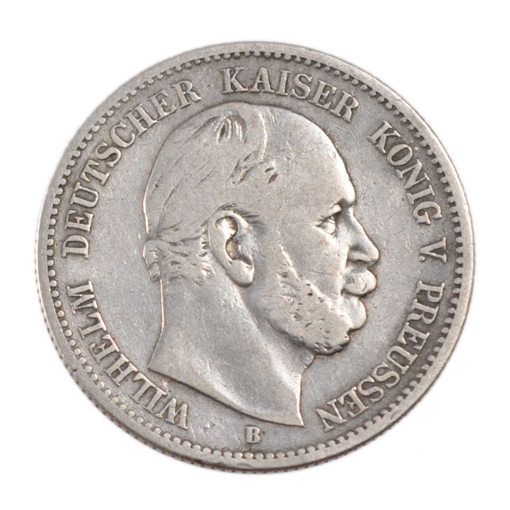 Coin, German States, PRUSSIA, Wilhelm I, 2 Mark, 1876, Hannover, VF(30-35)