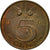 Moneda, Países Bajos, Juliana, 5 Cents, 1964, BC+, Bronce, KM:181