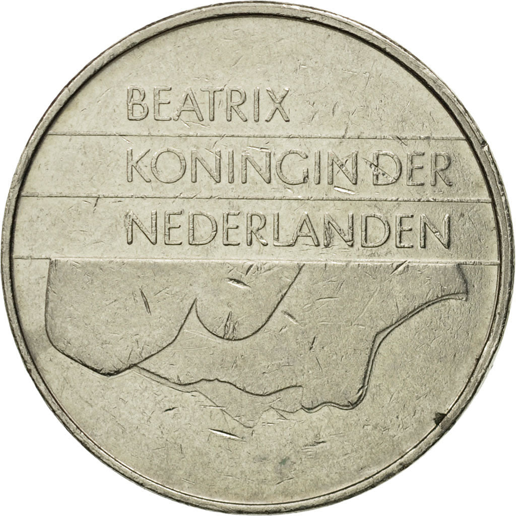 Münze, Niederlande, Beatrix, 2-1/2 Gulden, 1982, S+, Nickel, KM:206
