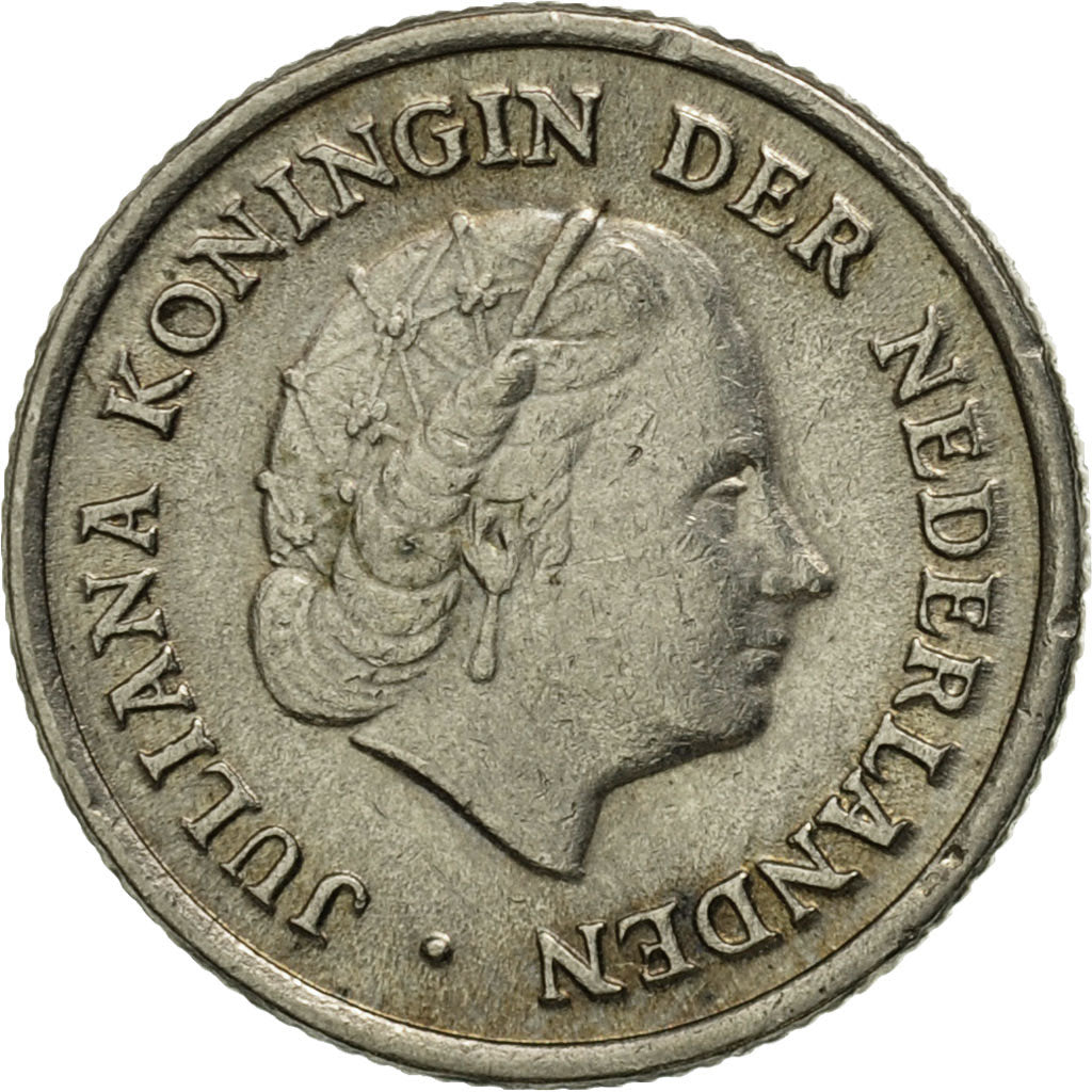 Munten, Nederland, Juliana, 10 Cents, 1950, FR+, Nickel, KM:182