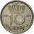 Moneda, Países Bajos, Juliana, 10 Cents, 1950, BC+, Níquel, KM:182