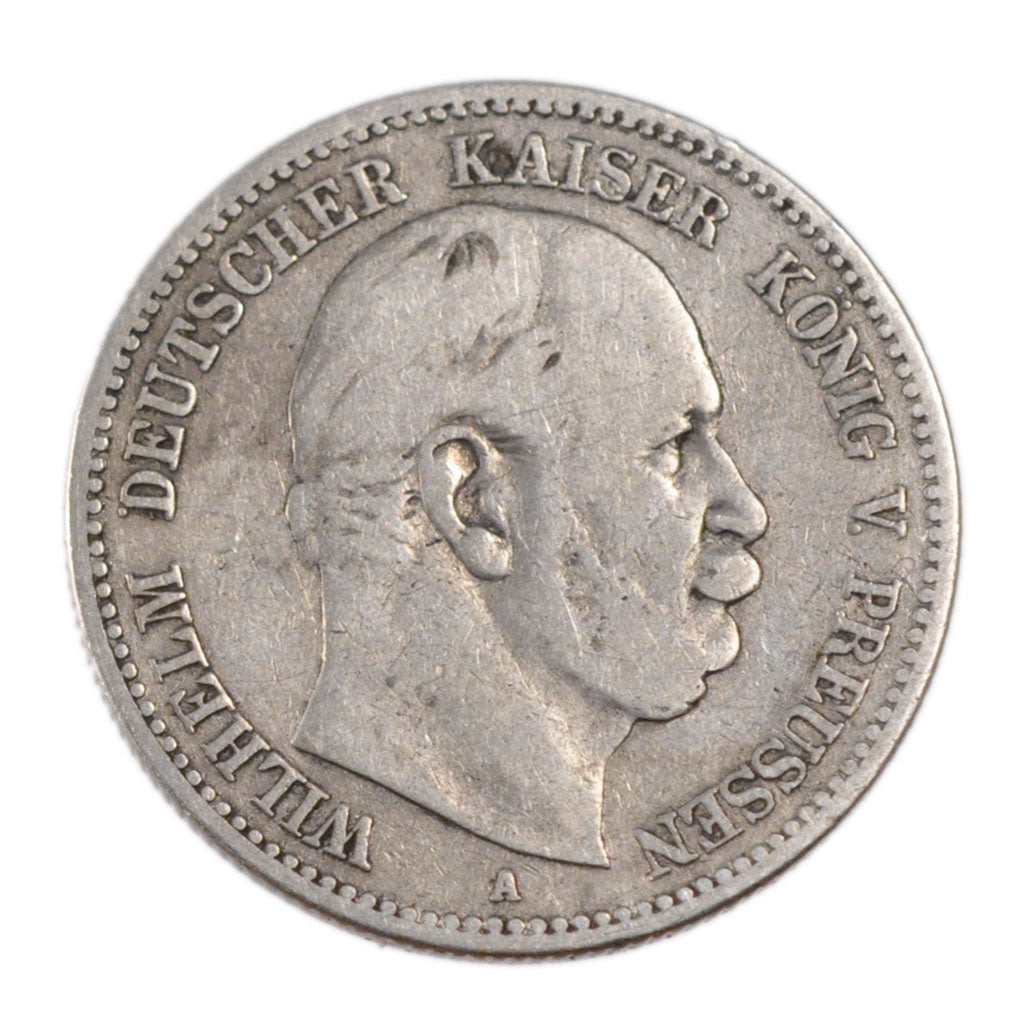 German States, 2 Mark, 1877, Berlin, KM #506, VF(20-25), Silver, 10.80