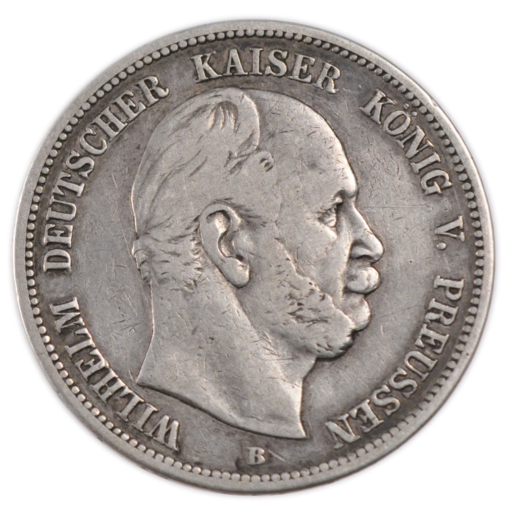German States, 5 Mark, 1876, Hannover, KM #503, VF(30-35), Silver, 27.40