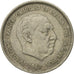 Moneda, España, Caudillo and regent, 25 Pesetas, 1958, BC+, Cobre - níquel