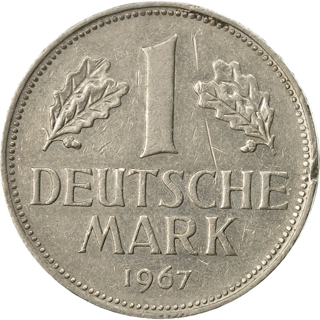 Münze, Bundesrepublik Deutschland, Mark, 1967, Munich, S+, Copper-nickel