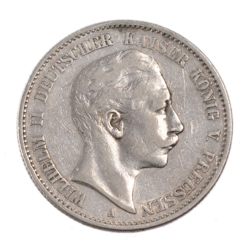 Coin, German States, PRUSSIA, Wilhelm II, 2 Mark, 1896, Berlin, VF(30-35)