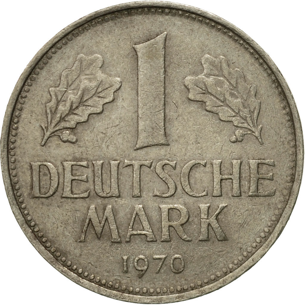 Coin, GERMANY - FEDERAL REPUBLIC, Mark, 1970, Stuttgart, VF(30-35)