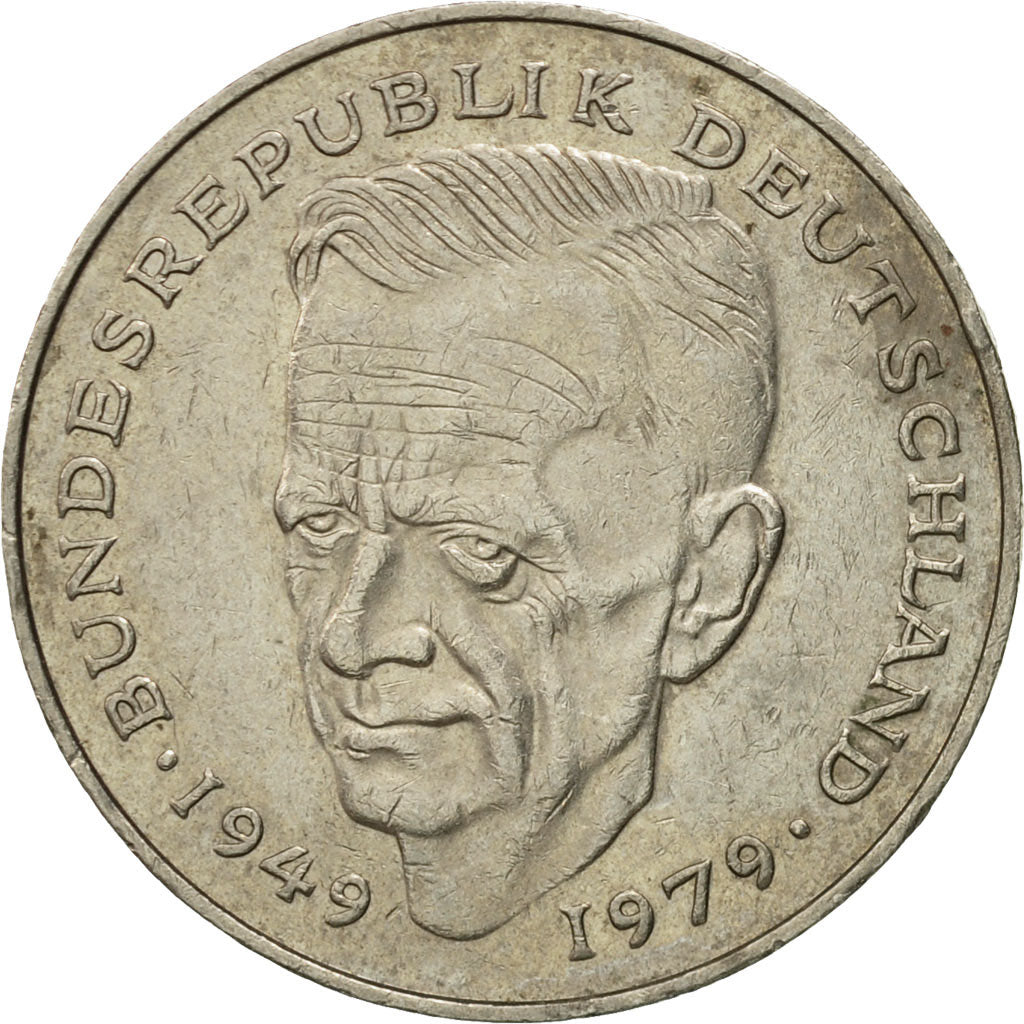 Munten, Federale Duitse Republiek, 2 Mark, 1990, Stuttgart, FR+, Copper-Nickel