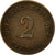 Coin, GERMANY - EMPIRE, Wilhelm II, 2 Pfennig, 1907, Berlin, VF(30-35), Copper