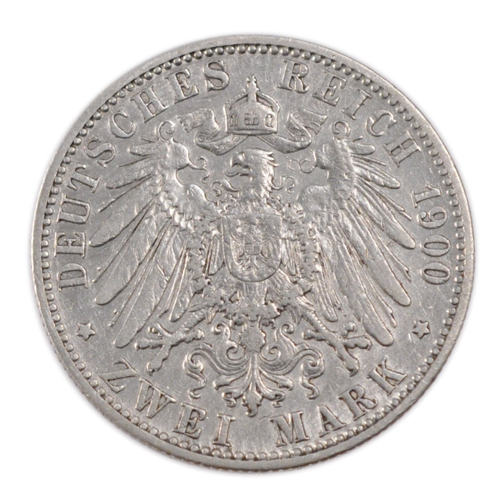 Coin, German States, PRUSSIA, Wilhelm II, 2 Mark, 1900, Berlin, EF(40-45)