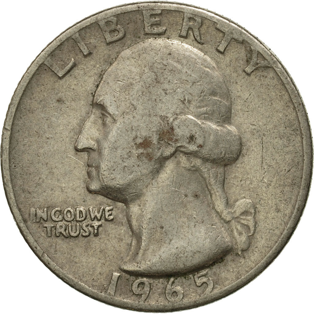 Moneta, USA, Washington Quarter, Quarter, 1965, U.S. Mint, Philadelphia