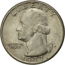 Coin, United States, Washington Quarter, Quarter, 1977, U.S. Mint, Denver