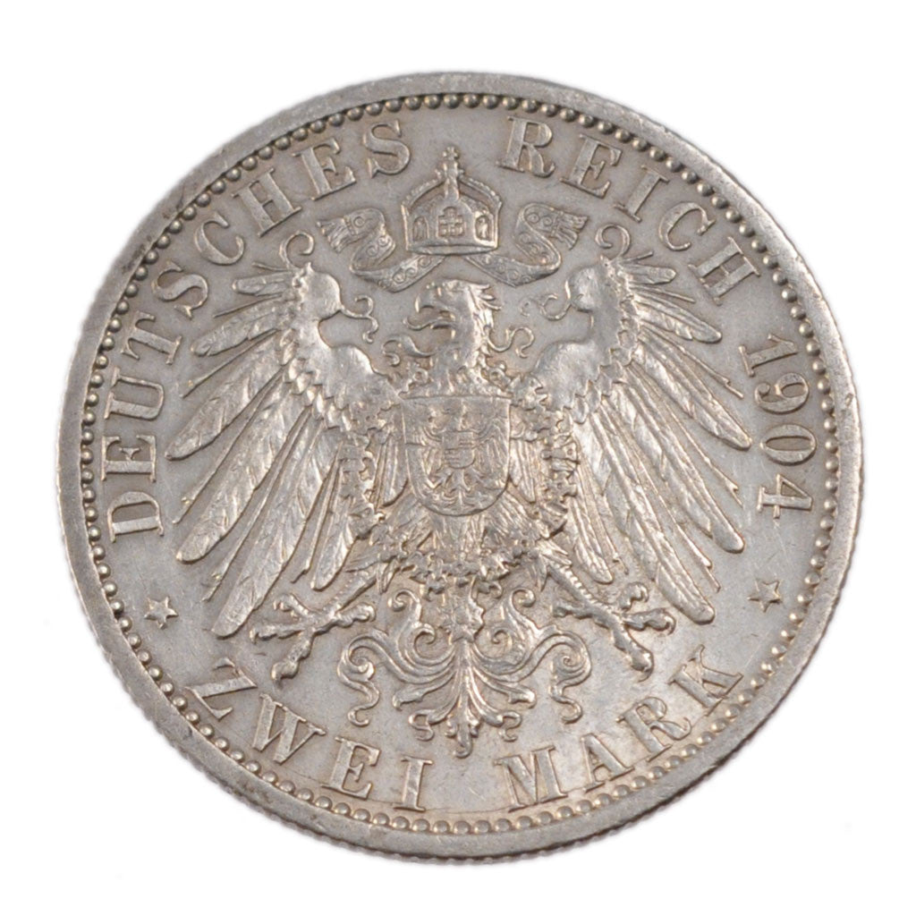 Coin, German States, PRUSSIA, Wilhelm II, 2 Mark, 1904, Berlin, EF(40-45)