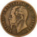 Coin, Italy, Vittorio Emanuele II, 10 Centesimi, 1867, Birmingham, VF(20-25)