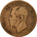Moneta, Italia, Vittorio Emanuele II, 10 Centesimi, 1867, Naples, MB, Rame