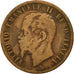 Munten, Italië, Vittorio Emanuele II, 10 Centesimi, 1866, Naples, FR, Koper