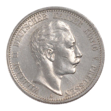 GERMAN STATES, 2 Mark, 1908, Berlin, KM #522, EF(40-45), Silver, 28, 11.10