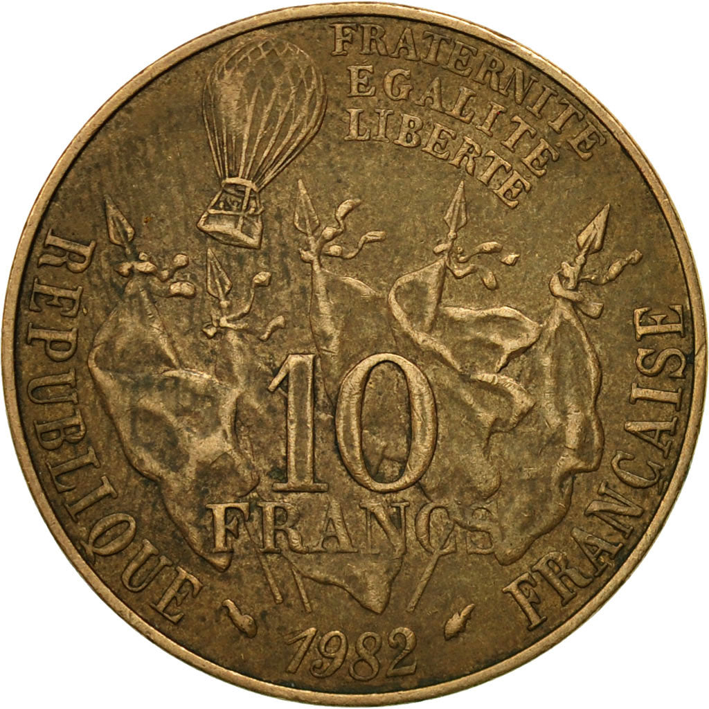 Monnaie, France, Gambetta, 10 Francs, 1982, Paris, TB+, Nickel-Bronze