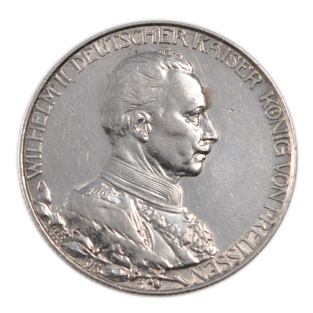 German States, 2 Mark, 1913, KM #533, AU(50-53), Silver, 28, 11.10