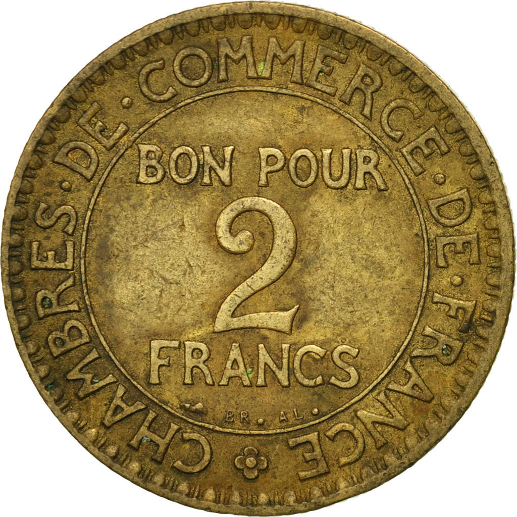 Moneta, Francia, Chambre de commerce, 2 Francs, 1925, Paris, MB
