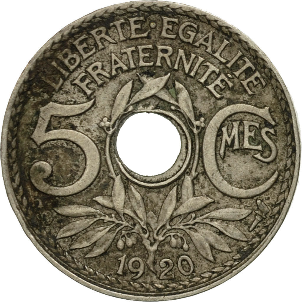 Monnaie, France, Lindauer, 5 Centimes, 1920, Paris, TB, Copper-nickel