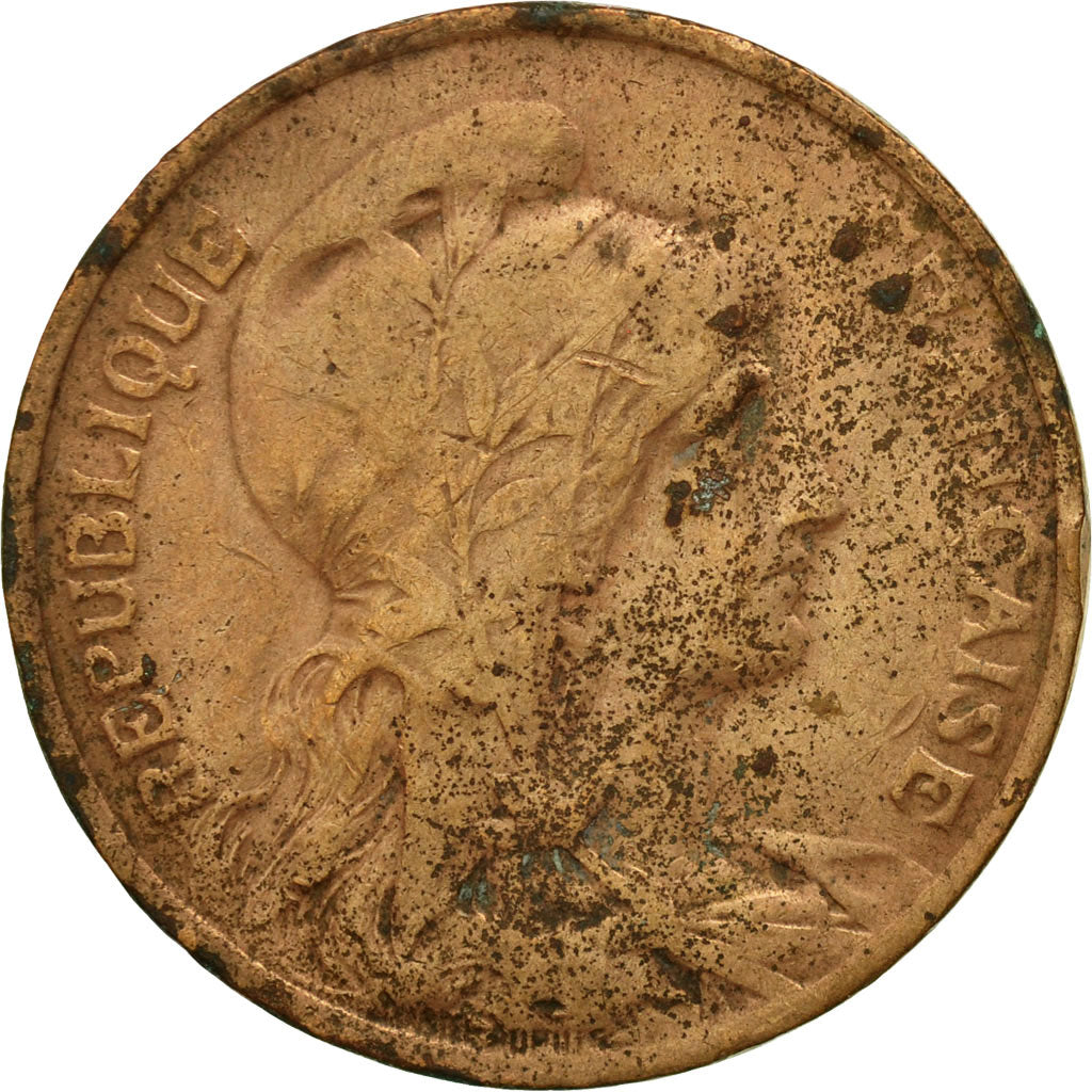 Moneta, Francia, Dupuis, 10 Centimes, 1912, Paris, MB, Bronzo, KM:843