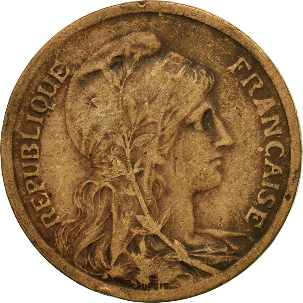 Coin, France, Dupuis, 10 Centimes, 1917, Paris, VF(20-25), Bronze, KM:843