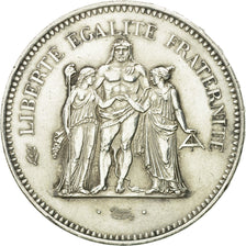 Moneda, Francia, Hercule, 50 Francs, 1976, Paris, MBC, Plata, KM:941.1