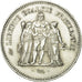 Munten, Frankrijk, Hercule, 50 Francs, 1976, Paris, ZF, Zilver, KM:941.1