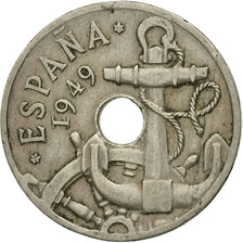 Moneta, Spagna, Caudillo and regent, 50 Centimos, 1949, MB+, Rame-nichel, KM:776