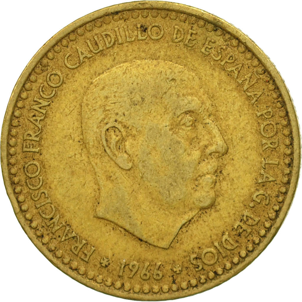 Moneta, Spagna, Francisco Franco, caudillo, Peseta, 1971, MB+, Alluminio-bronzo