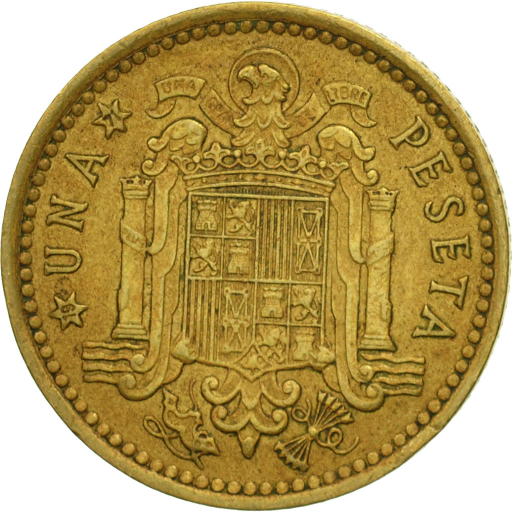 Moneta, Spagna, Francisco Franco, caudillo, Peseta, 1971, MB+, Alluminio-bronzo