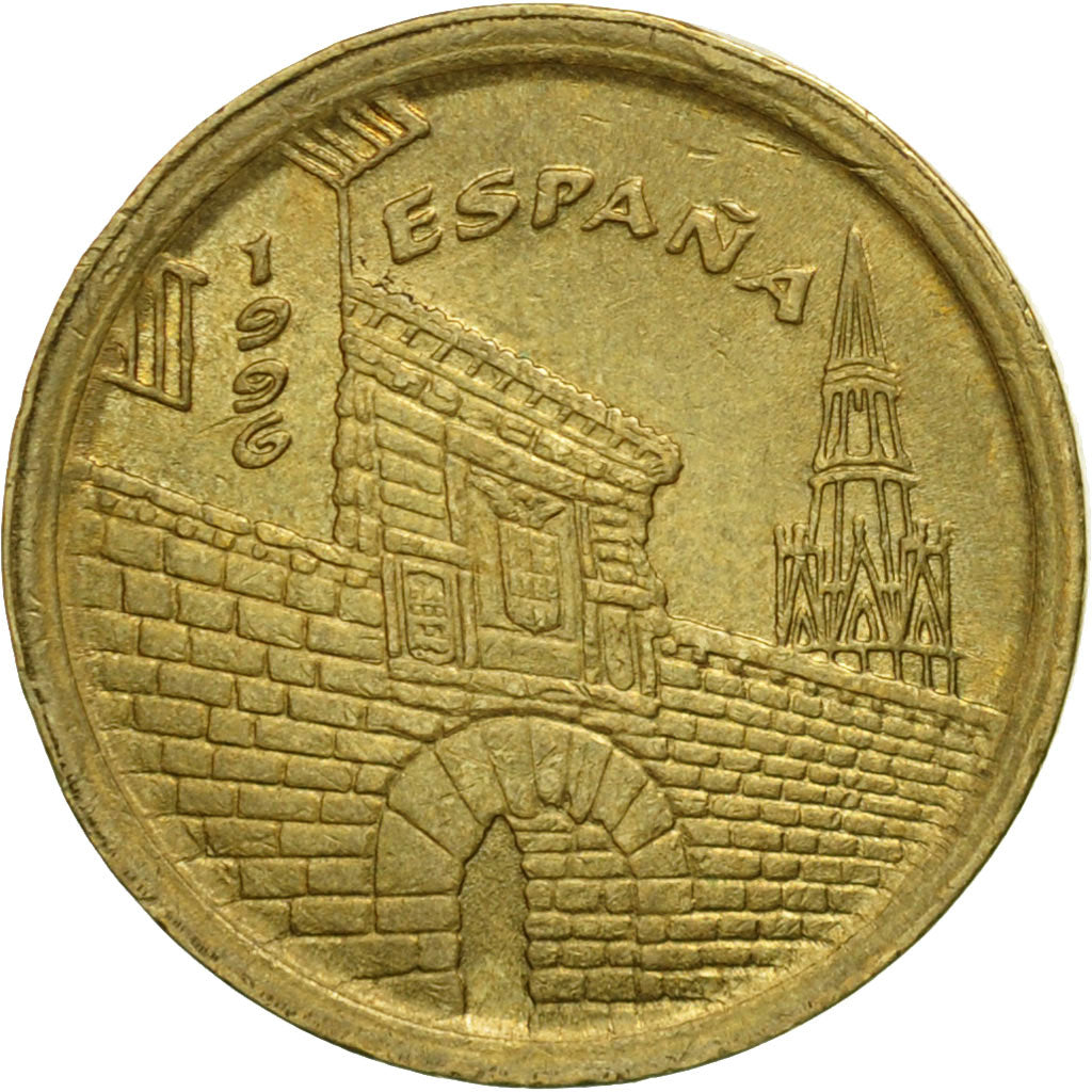 Coin, Spain, Juan Carlos I, 5 Pesetas, 1996, Madrid, VF(30-35), Aluminum-Bronze