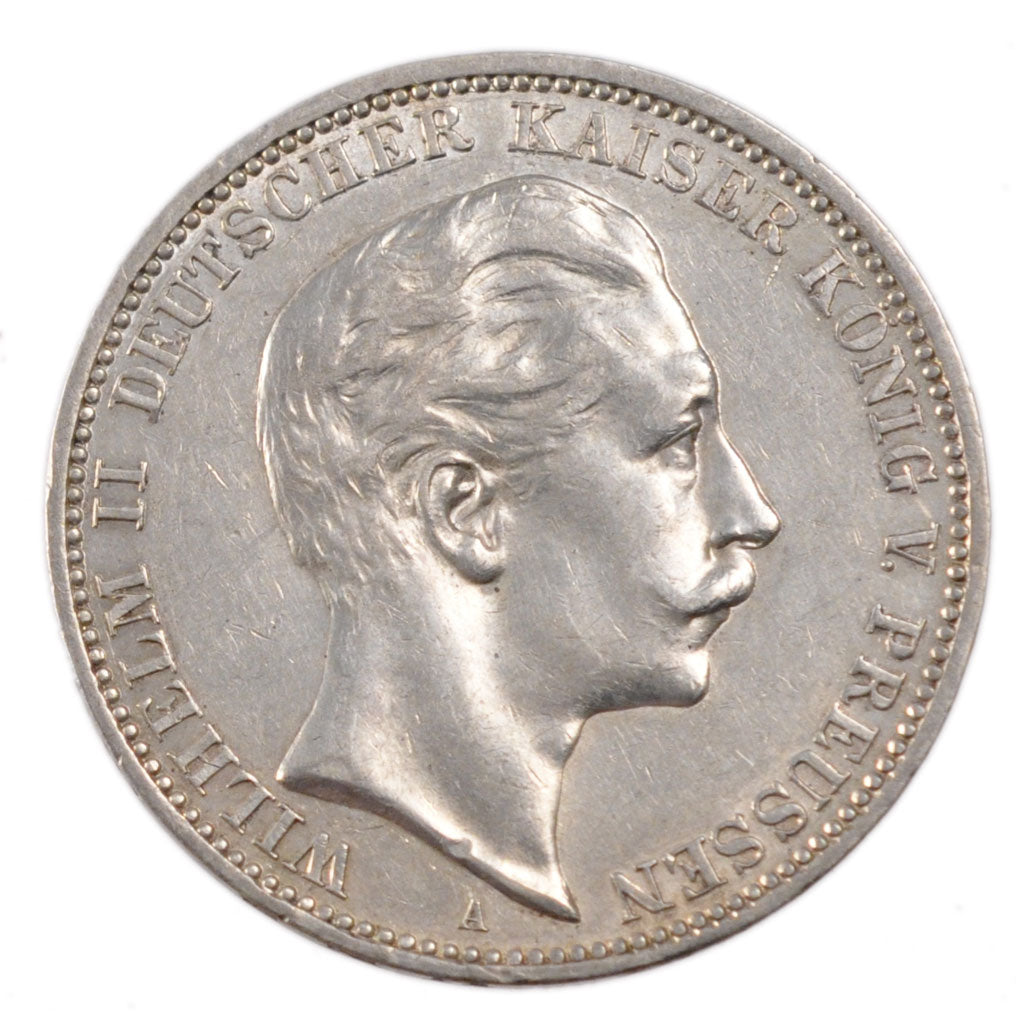 GERMAN STATES, 3 Mark, 1911, Berlin, KM #527, EF(40-45), Silver, 33, 16.60