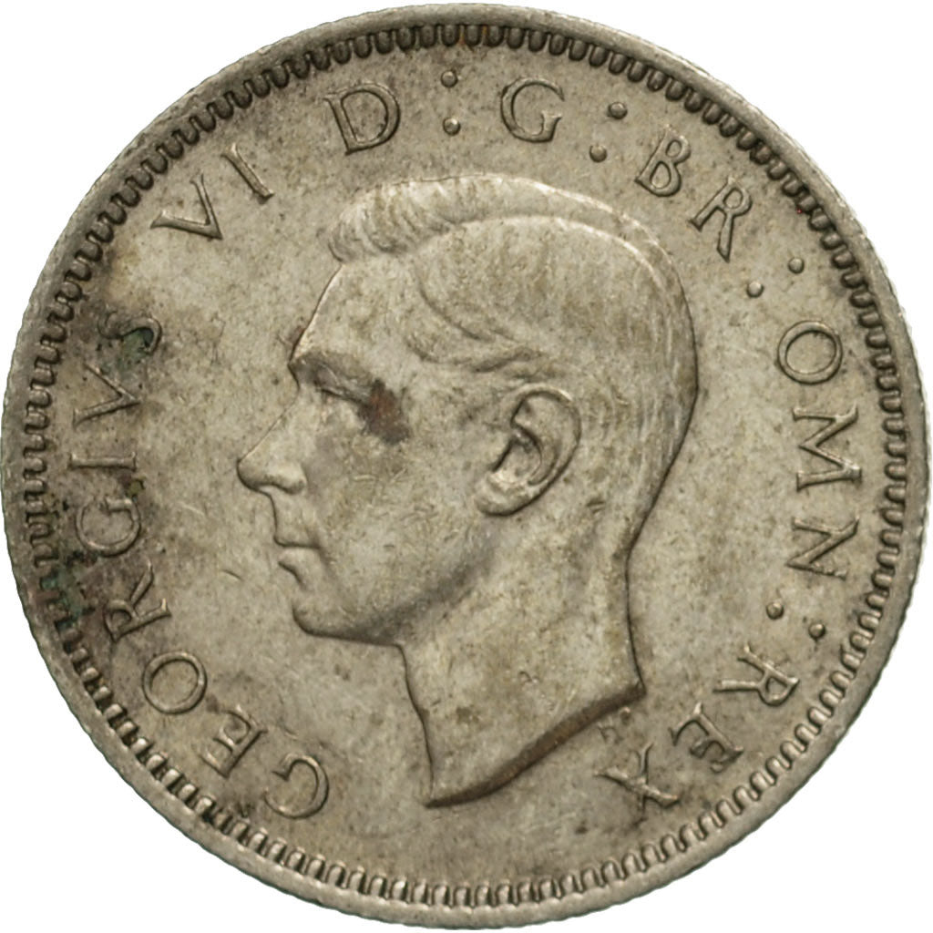 Moneta, Gran Bretagna, George VI, 6 Pence, 1948, MB, Rame-nichel, KM:862