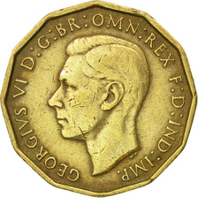Coin, Great Britain, George VI, 3 Pence, 1941, VF(30-35), Nickel-brass, KM:849