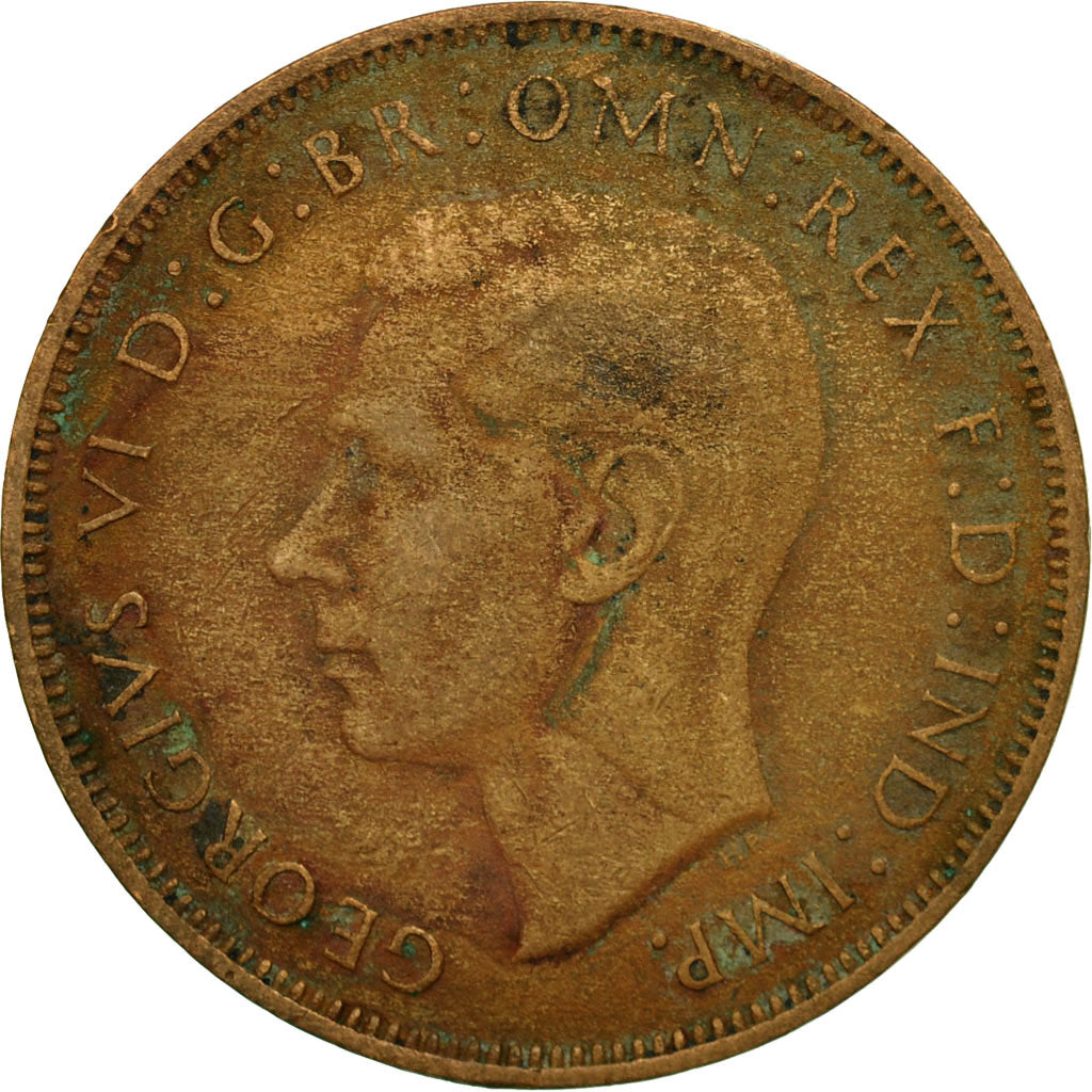 Coin, Great Britain, George VI, Penny, 1939, VF(20-25), Bronze, KM:845
