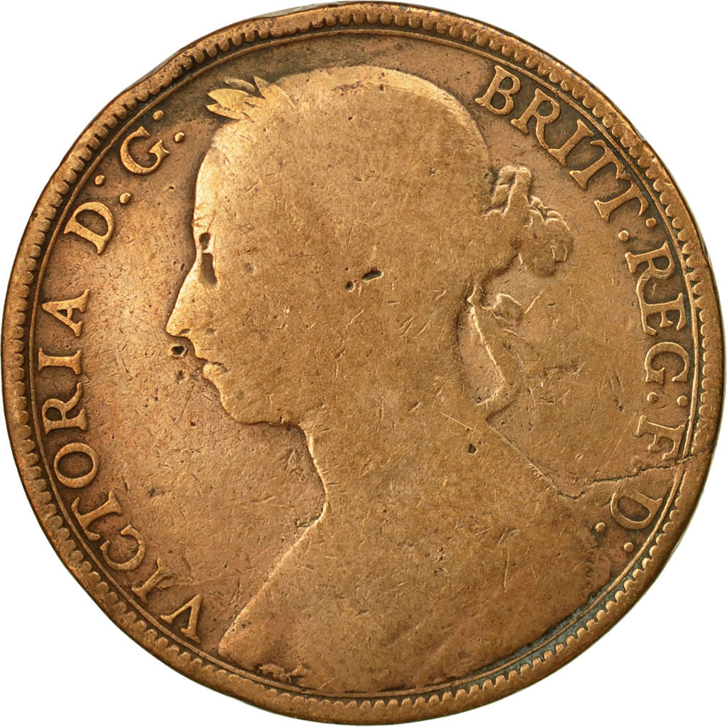Münze, Großbritannien, Victoria, Penny, 1891, S, Bronze, KM:755