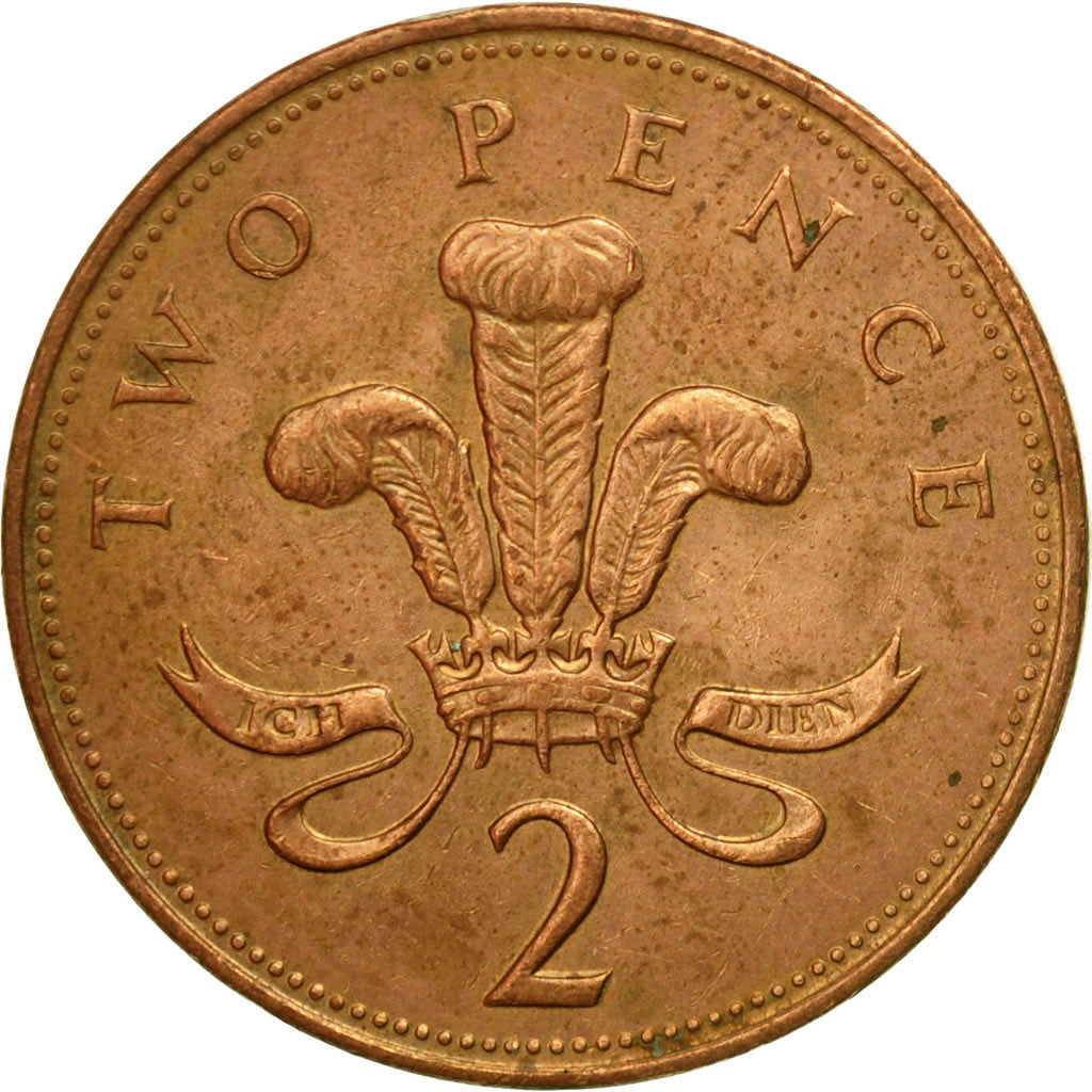 Monnaie, Grande-Bretagne, Elizabeth II, 2 Pence, 1993, TB+, Copper Plated Steel