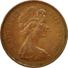 Coin, Great Britain, Elizabeth II, 2 New Pence, 1975, VF(30-35), Bronze, KM:916