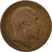 Moneda, Gran Bretaña, Edward VII, 1/2 Penny, 1908, BC, Bronce, KM:793.2