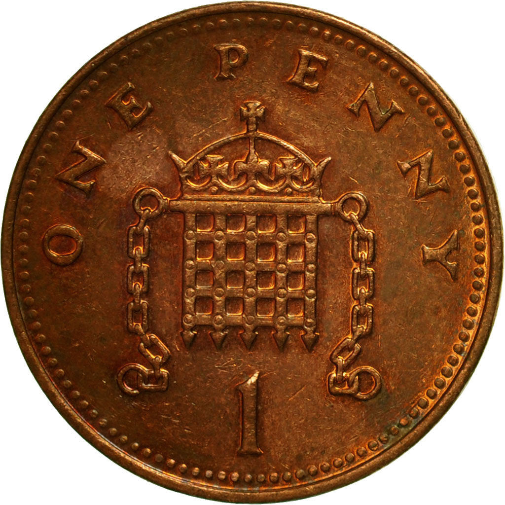 Münze, Großbritannien, Elizabeth II, Penny, 1993, S+, Copper Plated Steel