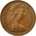 Moneta, Gran Bretagna, Elizabeth II, New Penny, 1974, MB+, Bronzo, KM:915