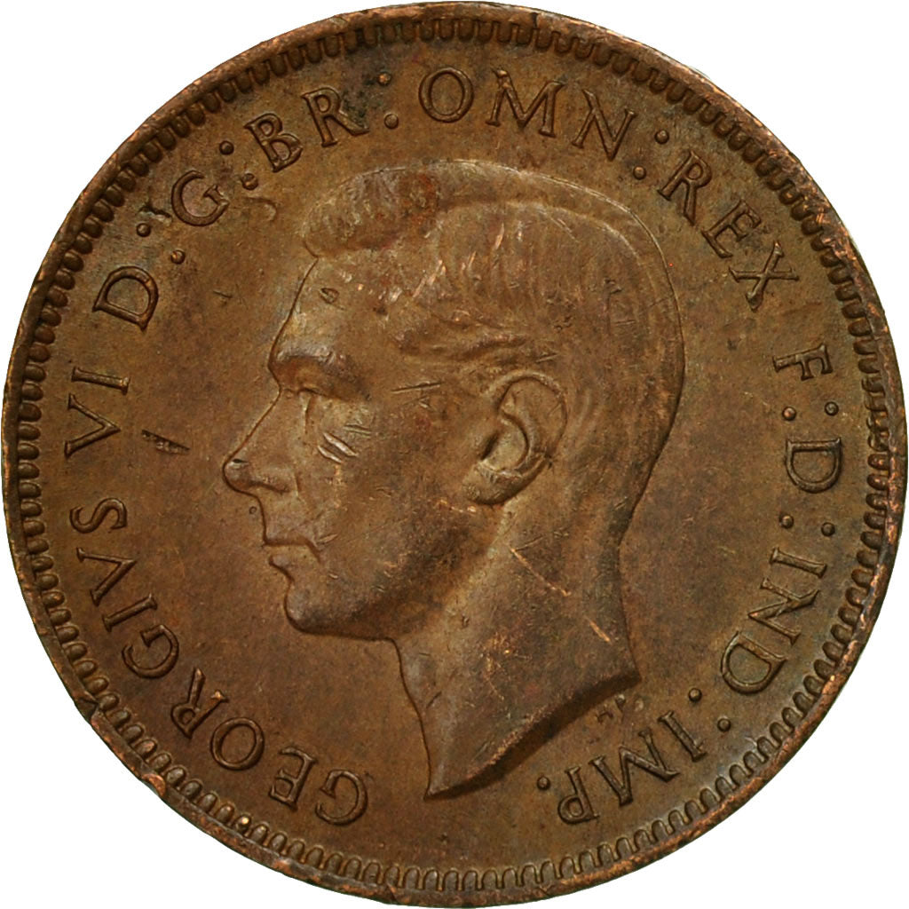 Coin, Great Britain, George VI, Farthing, 1943, VF(30-35), Bronze, KM:843