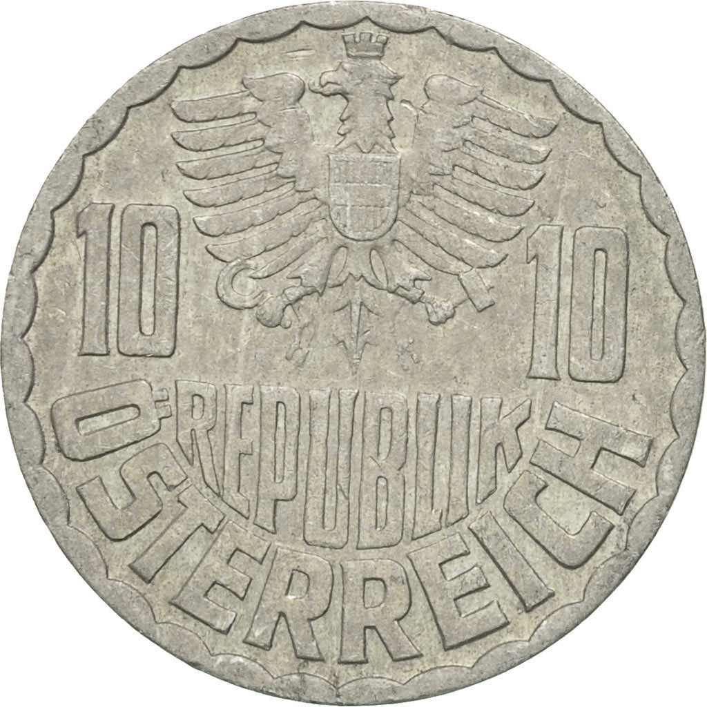Monnaie, Autriche, 10 Groschen, 1955, Vienna, TB+, Aluminium, KM:2878